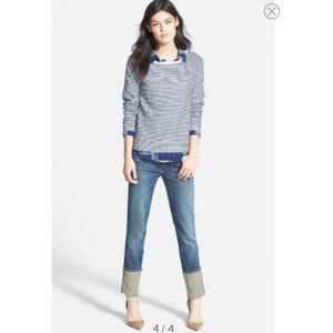 MOTHER THE PONYBOY BLUE JEANS IN RIDE A DARK HORSE SIZE 27